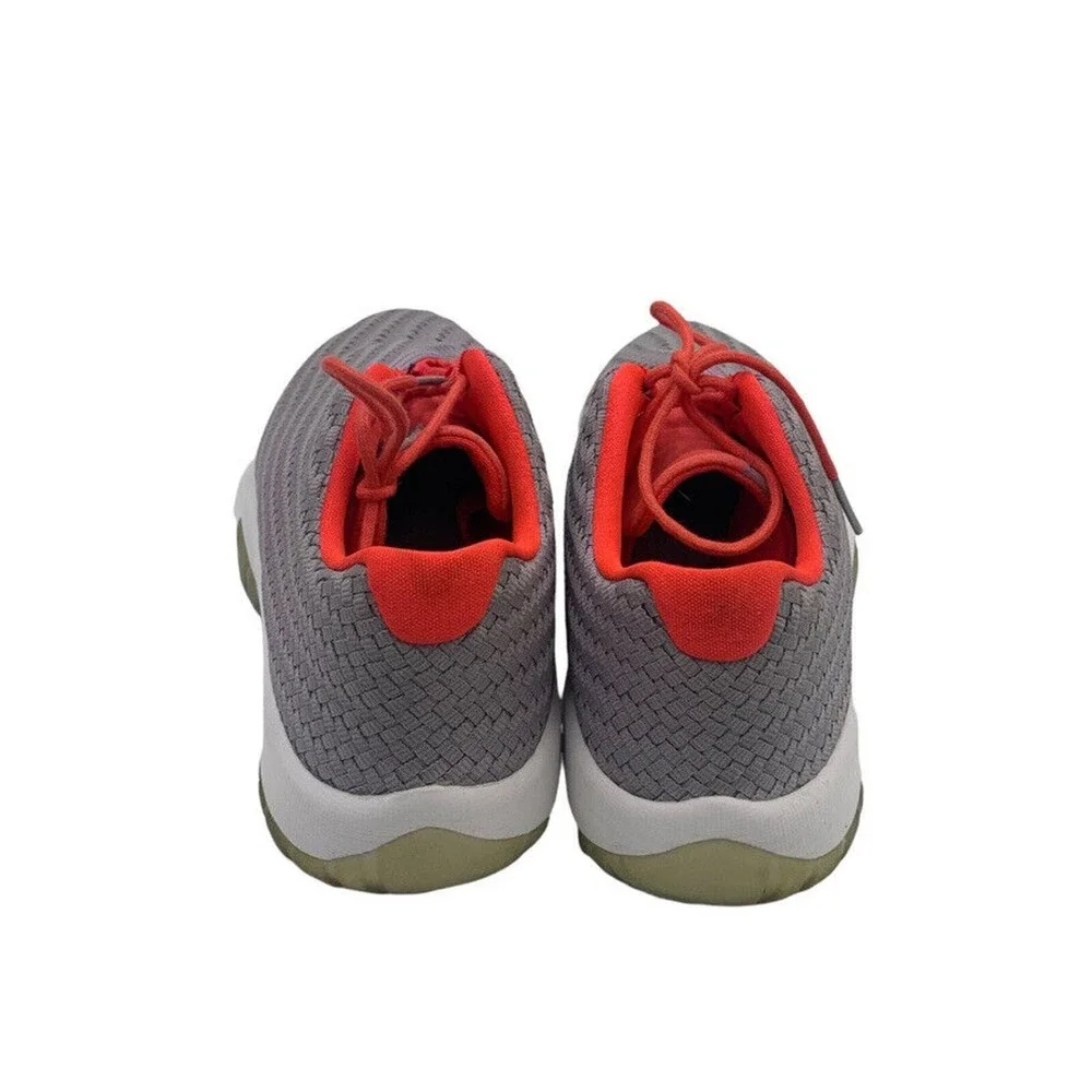 Nike Air Jordan Future Low BG GS Wolf Grey Infrared 23 White Size 6.5Y/ Sz 8 Wom